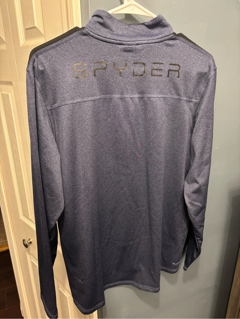 Spyder Active Shirt Mens M Blue Quarter Zip‎ Soft Performance Flex Pro Line